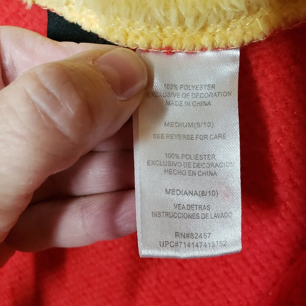 Winnie the Pooh sleeper onesie Pajamas size Medium - Picture 9 of 11